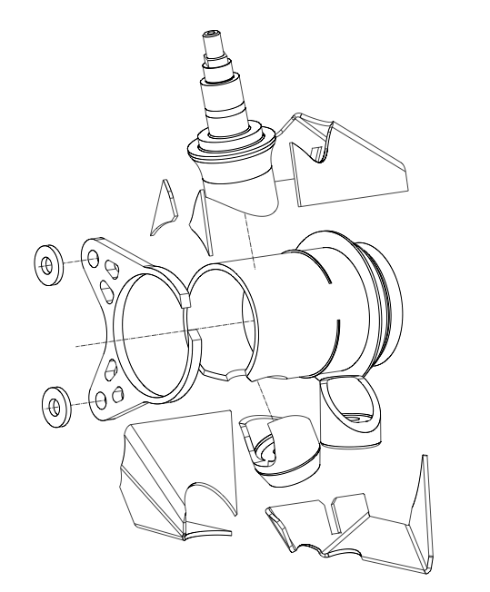 GKTech R32, Z32, R33, R34 Knuckle Included (R334-KNCK)