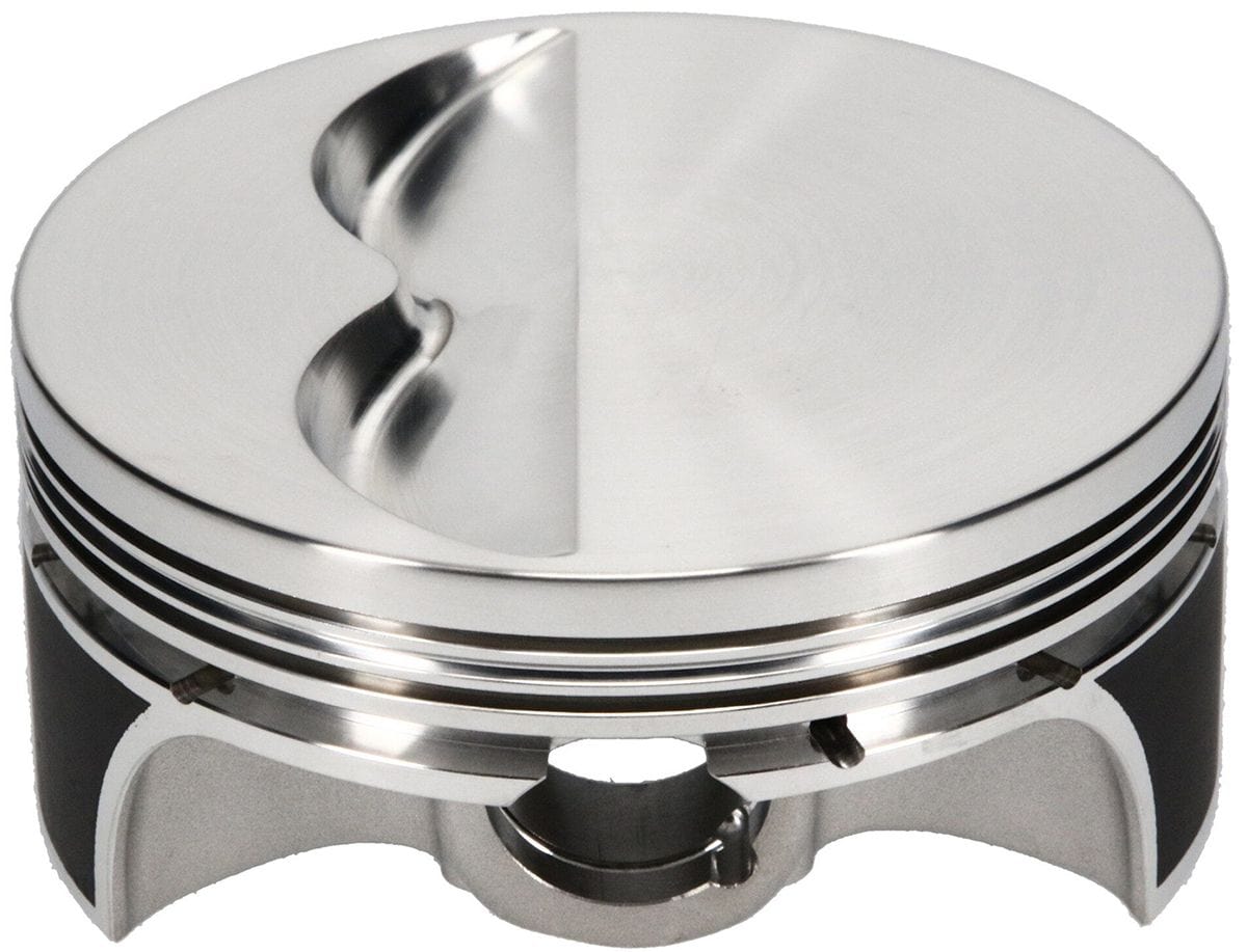 SRP 383 c.i., 4.030" bore, 3.750" stroke, 5.700" rod length, -5.0cc dome SRP Pistons 350 Small Block Chevy - Flat Top Forged Piston SRP271055 SR