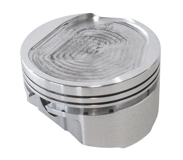 SRP 393 c.i., 4.020" bore, 3.850" stroke, 6.000" rod length, -11.7cc dome SRP Pistons Ford 351C - Dish Forged Piston SRP302431 SR
