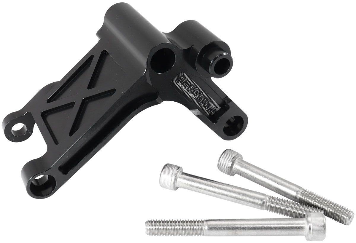 Stealth Ride GM LS Billet Alternator Bracket to suit VE-VF Commodore Belt Line - Black AF64-4 SR