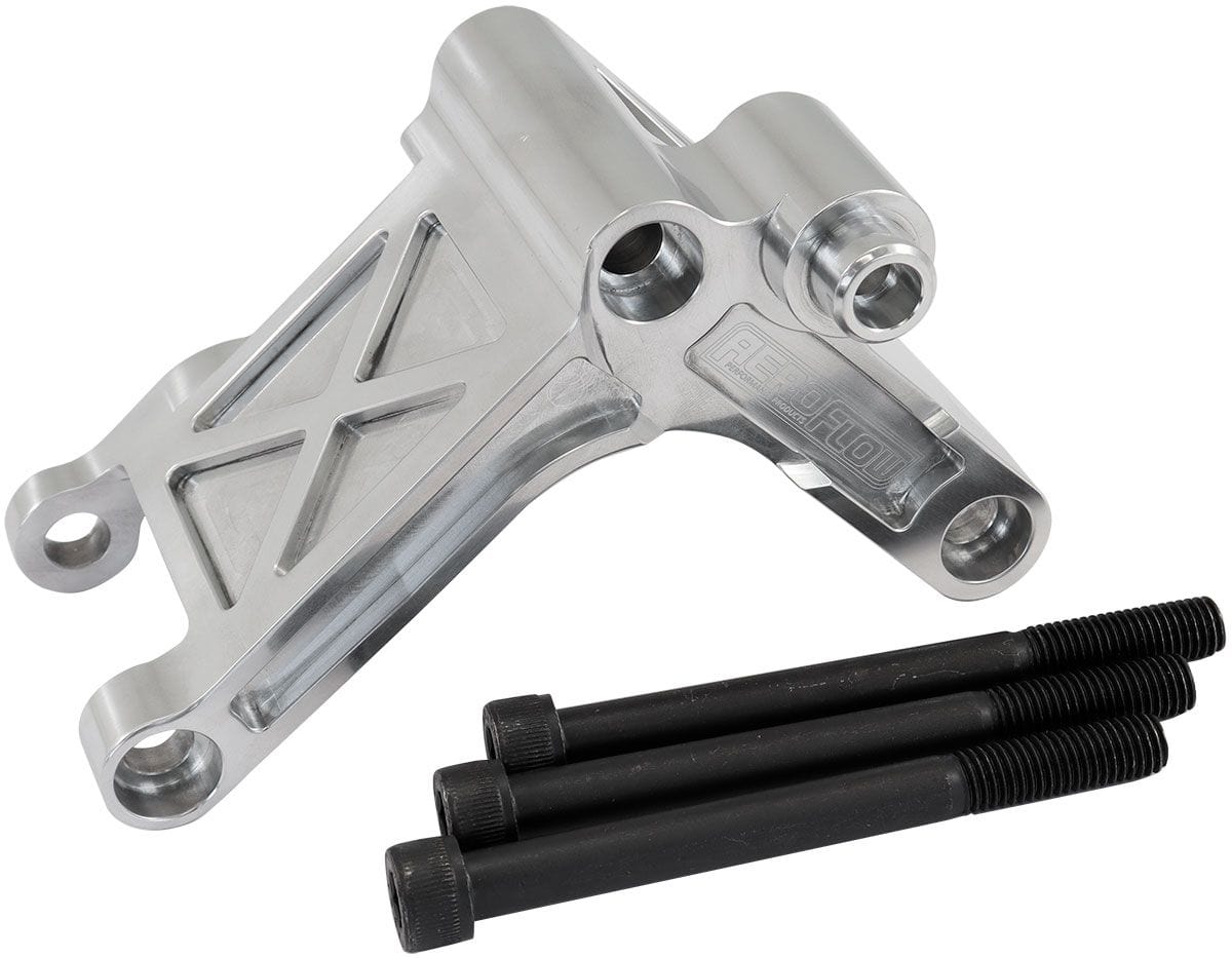Stealth Ride GM LS Billet Alternator Bracket to suit VE-VF Commodore Belt Line - Polished AF6 SR