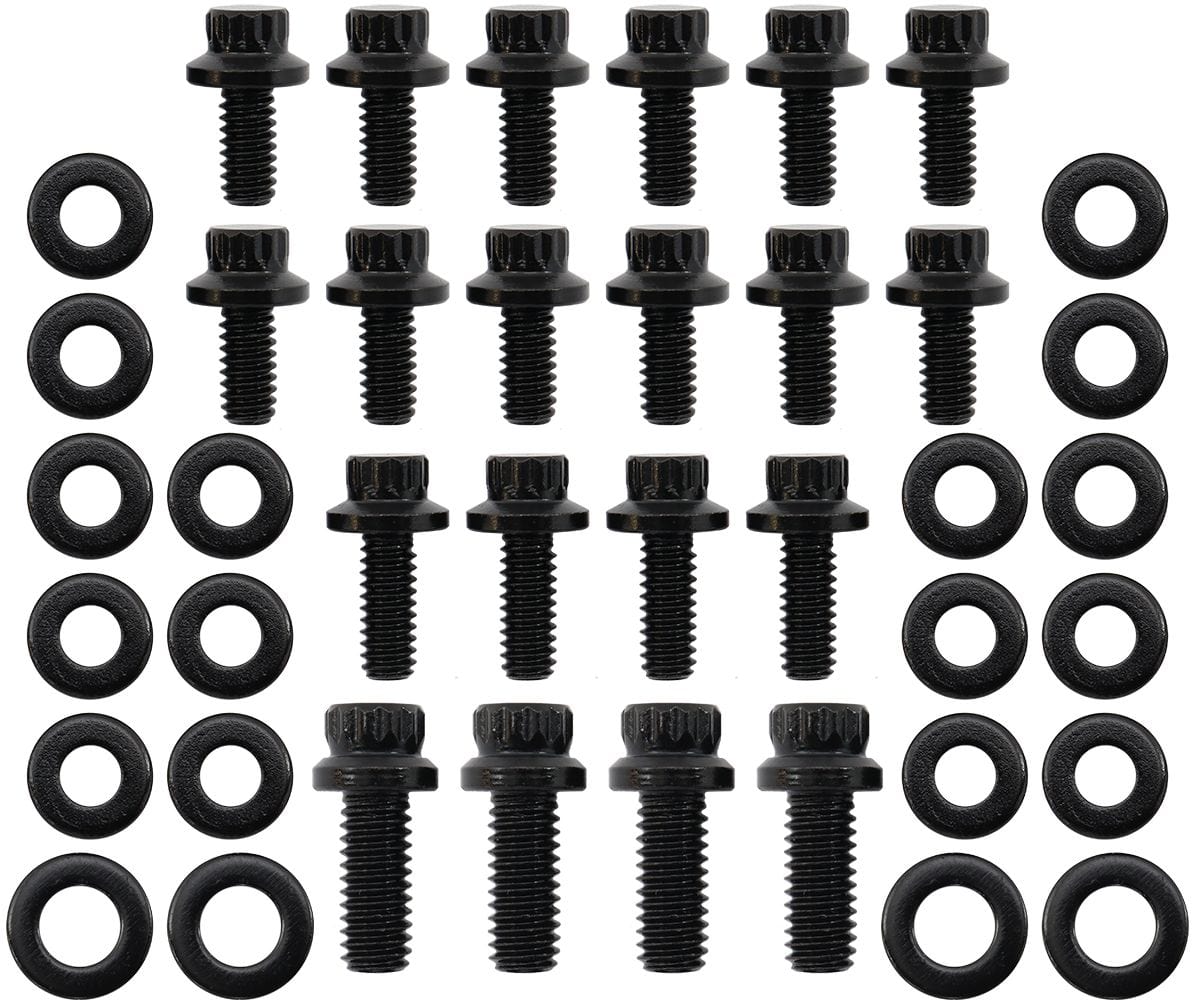 Stealth Ride Holden V8 253-308 Oil Pan Bolt Kit - Black Finish Holden V8 253-308 Oil Pan Bolt Kit - Black Finish SR
