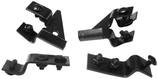 Stealth Ride Radiator to Grille Bracket Set, Black Radiator to Grille Bracket Set, Black SR
