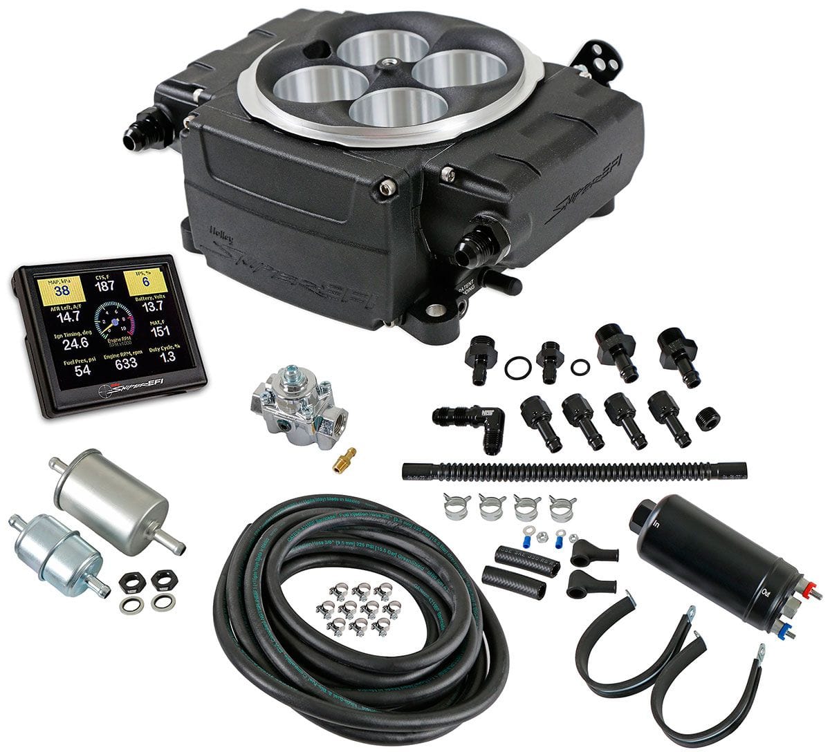 Stealth Ride Sniper EFI 4BBL Self Tuning System with PDM,Black Sniper EFI 4BBL Self Tuning System with PDM,Black SR