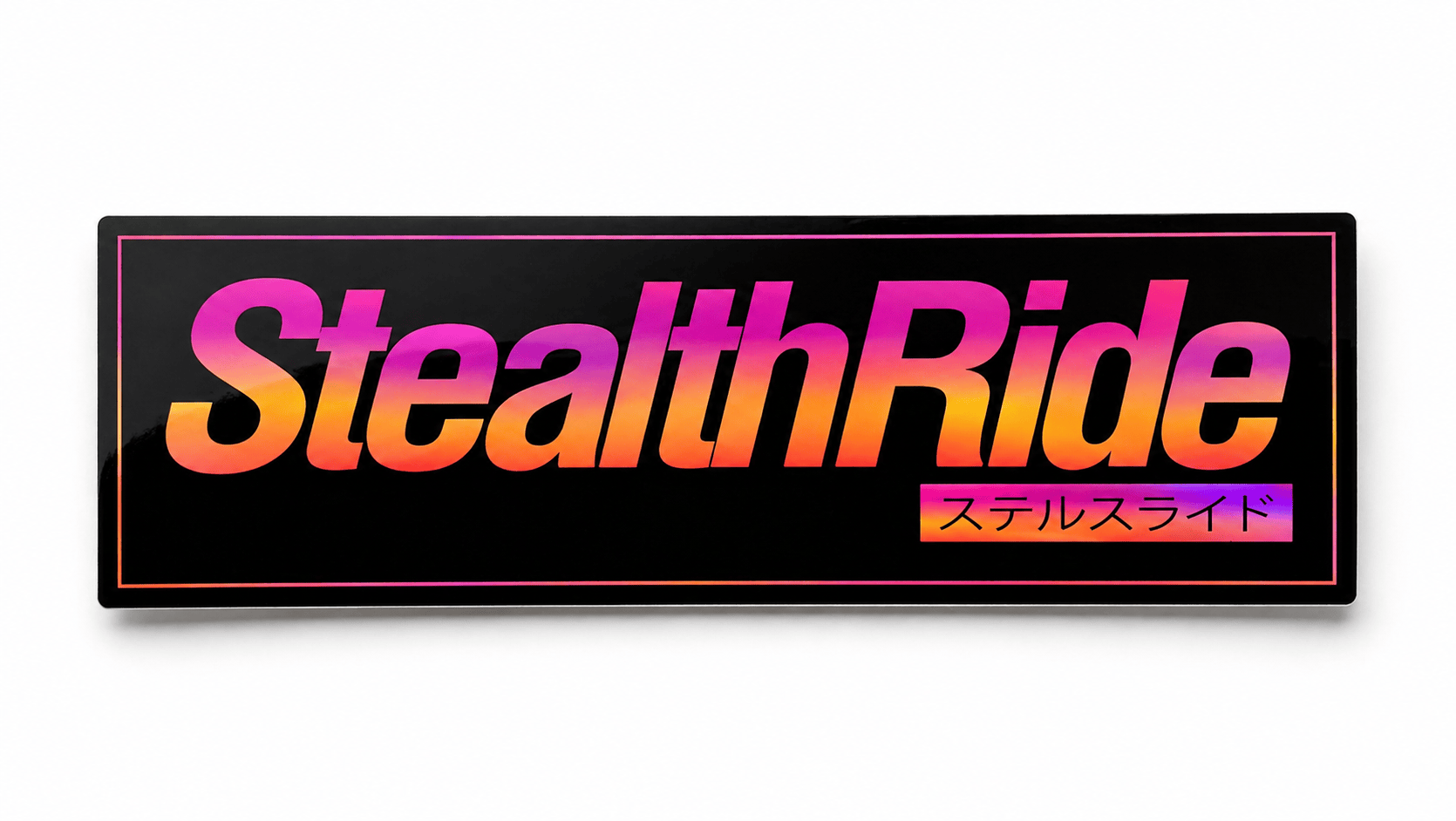 Stealth Ride Stickers SR Sticker - purple and orange SR