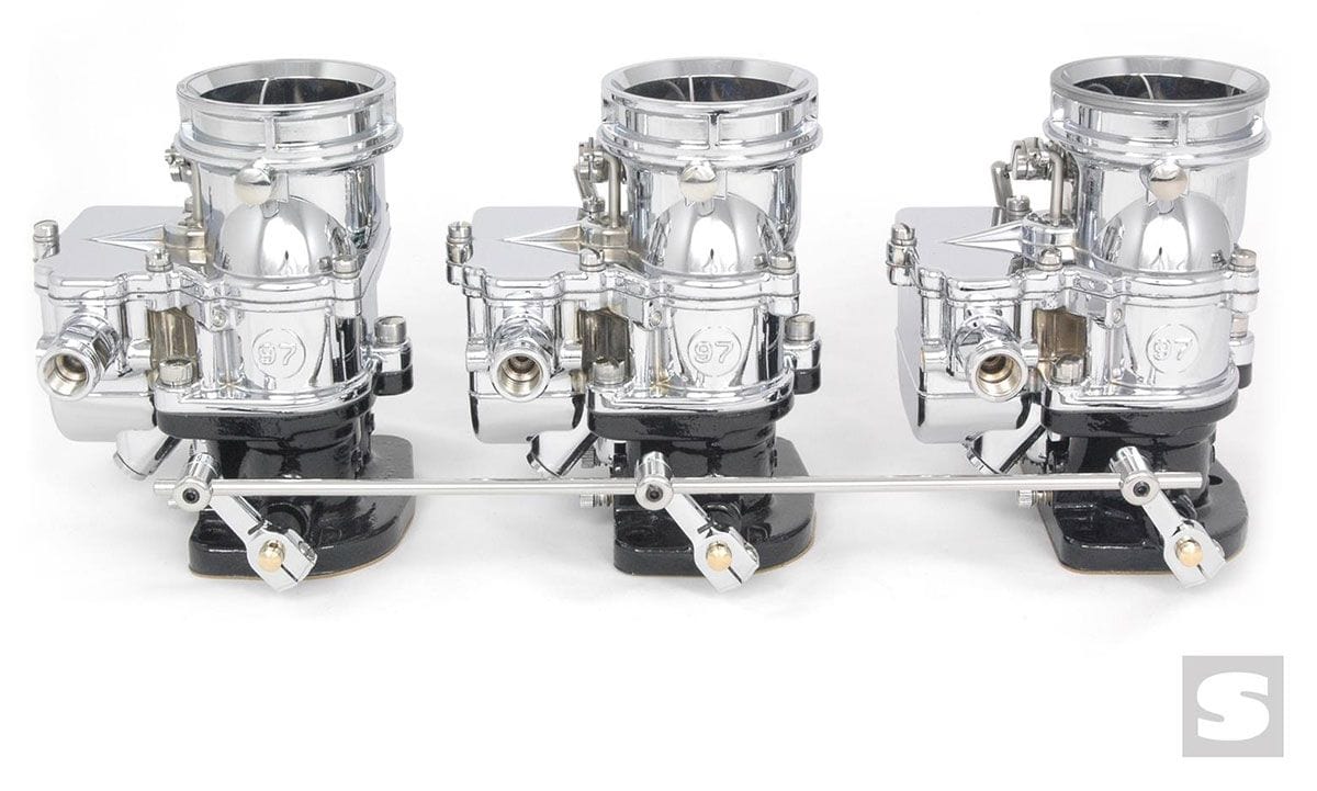 STROMBERG Suit 3x2 Chev With Edelbrock Tripower Carburettors 5-1/2" Spacing Stromberg Two Step Linkage Kit STROM9246S-CHR SR