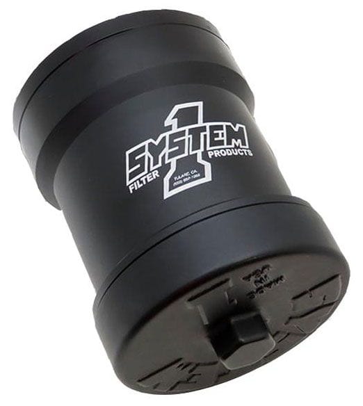 SYSTEMONE System 1 Billet EFI Fuel Filter, 1" -12 Spin-on, 10 Micron SY209-510B SR