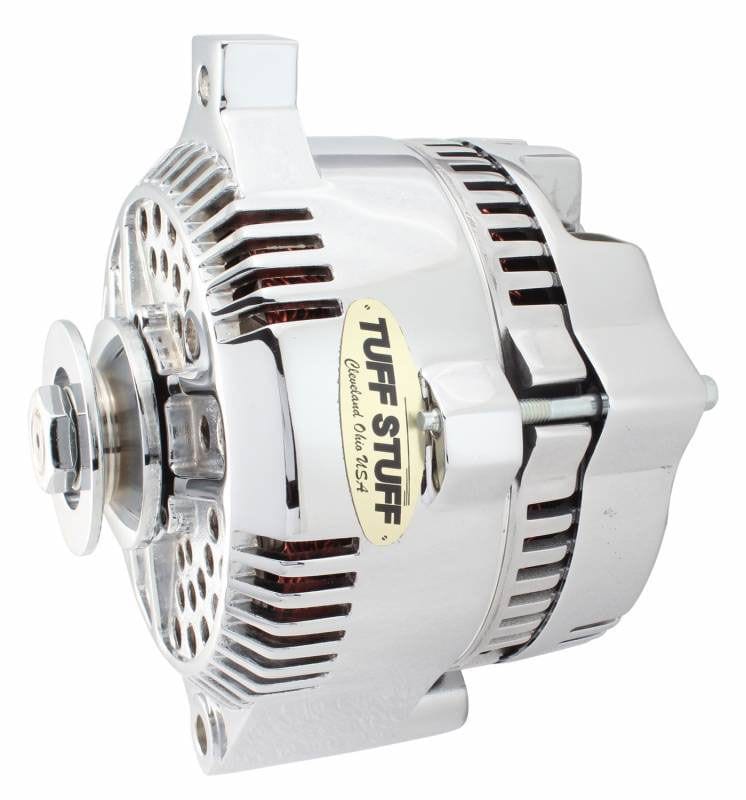 TUFFSTUFF 225 Amp, Suit Most 93-00 5.0L, Single V-Groove Pulley Tuffstuff Chrome Ford Internal Regulator Alternator TUF7771D SR