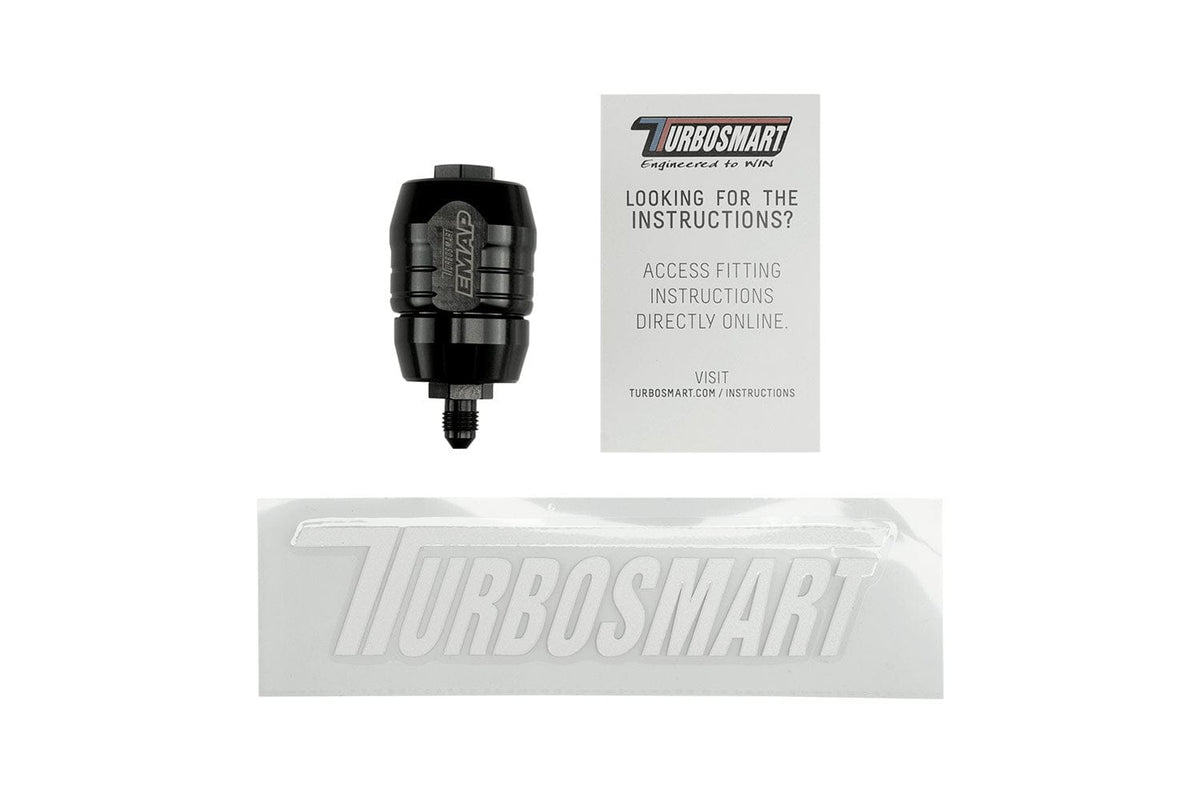 Turbosmart Boost Reference Adapters Turbosmart Exhaust Manifold Absolute Pressure Canister 3AN to 1-8NPT - Black (TS-0705-1001) SR