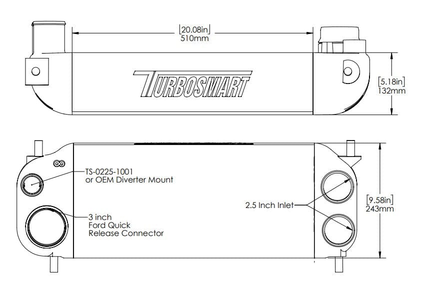 TURBOSMART COOLING Turbosmart Performance Intercooler Upgrade / Ford F150 EcoBoost SR
