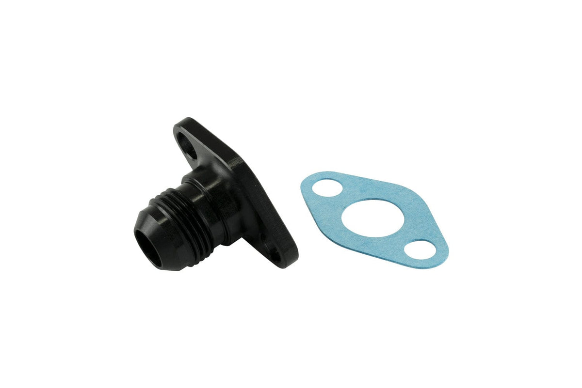 Turbosmart Turbo Drains & Gaskets Turbosmart 38.1mm 10AN Oil Drain Black (TS-199-3006) SR