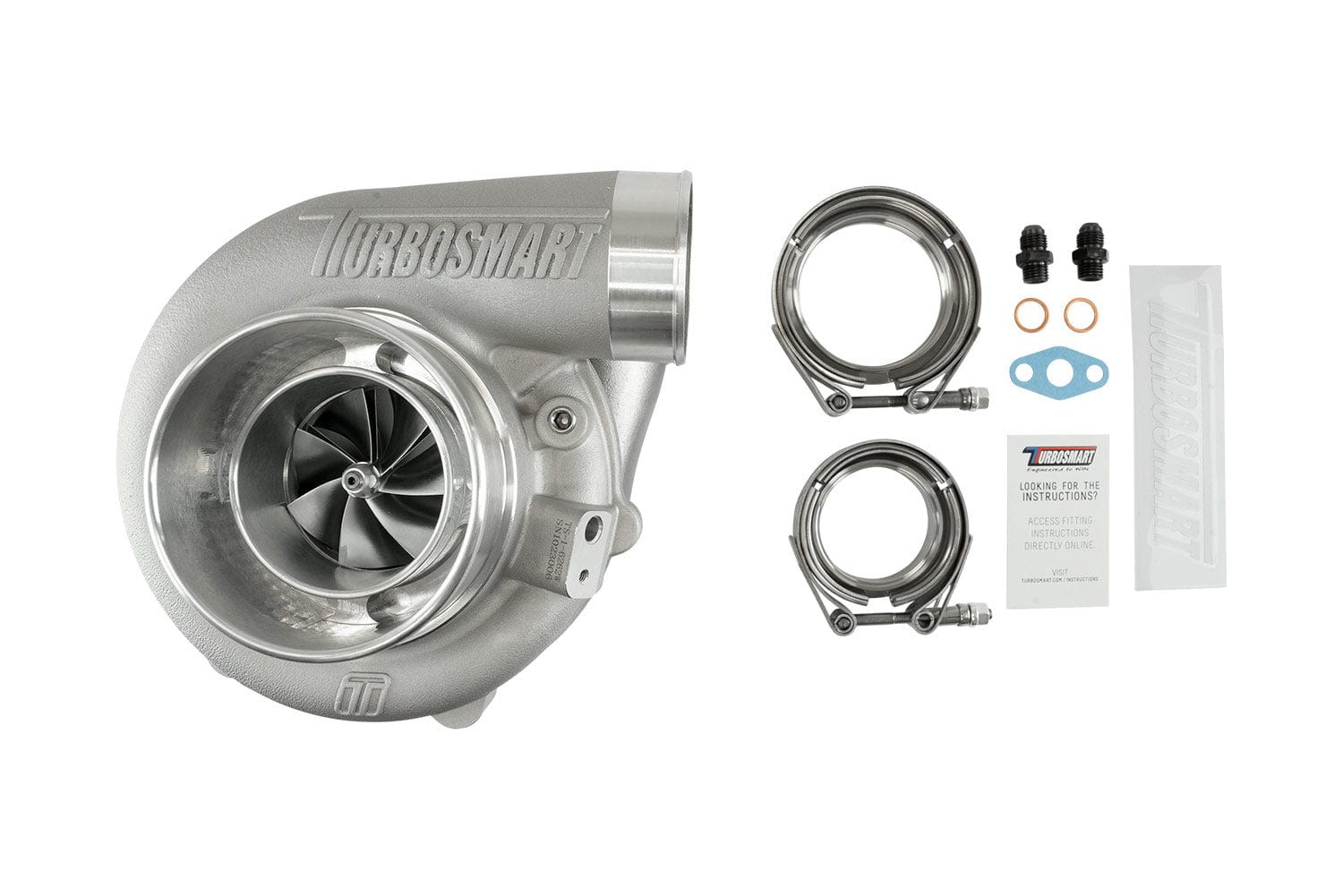 TURBOSMART TURBOCHARGERS & ACCESSORIES Turbosmart TS-2 Performance Turbocharger (Water Cooled) 6466 V-Band 0.82AR Externally Wastegated SR
