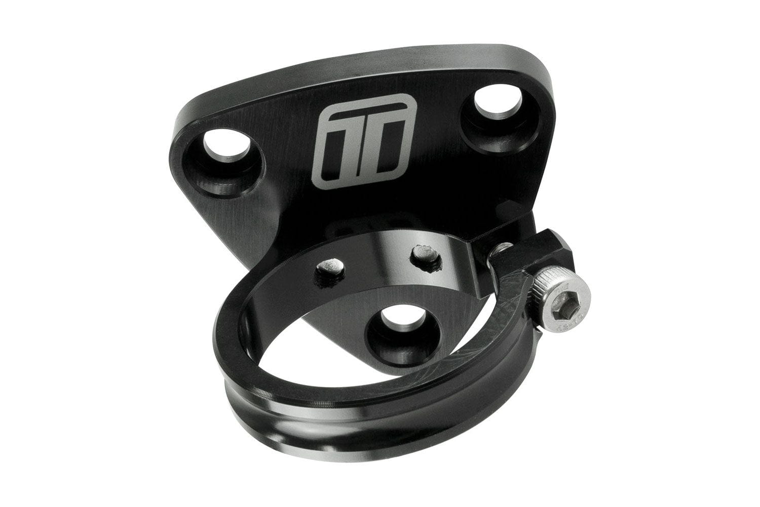 Turbosmart Turbosmart Oil Pressure Regulator (V2) Billet Bracket Turbosmart V2 Turbo Oil Pressure Regulator Billet Mounting Bracket, Black TS-0801-3002 SR