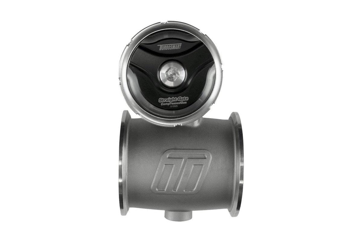 Turbosmart Wastegates & Actuators Turbosmart Compressed Gas (CO2) StraightGate76 - 7PSI Black (Suits CO2 Boost Control) (TS-0567-1242) SR