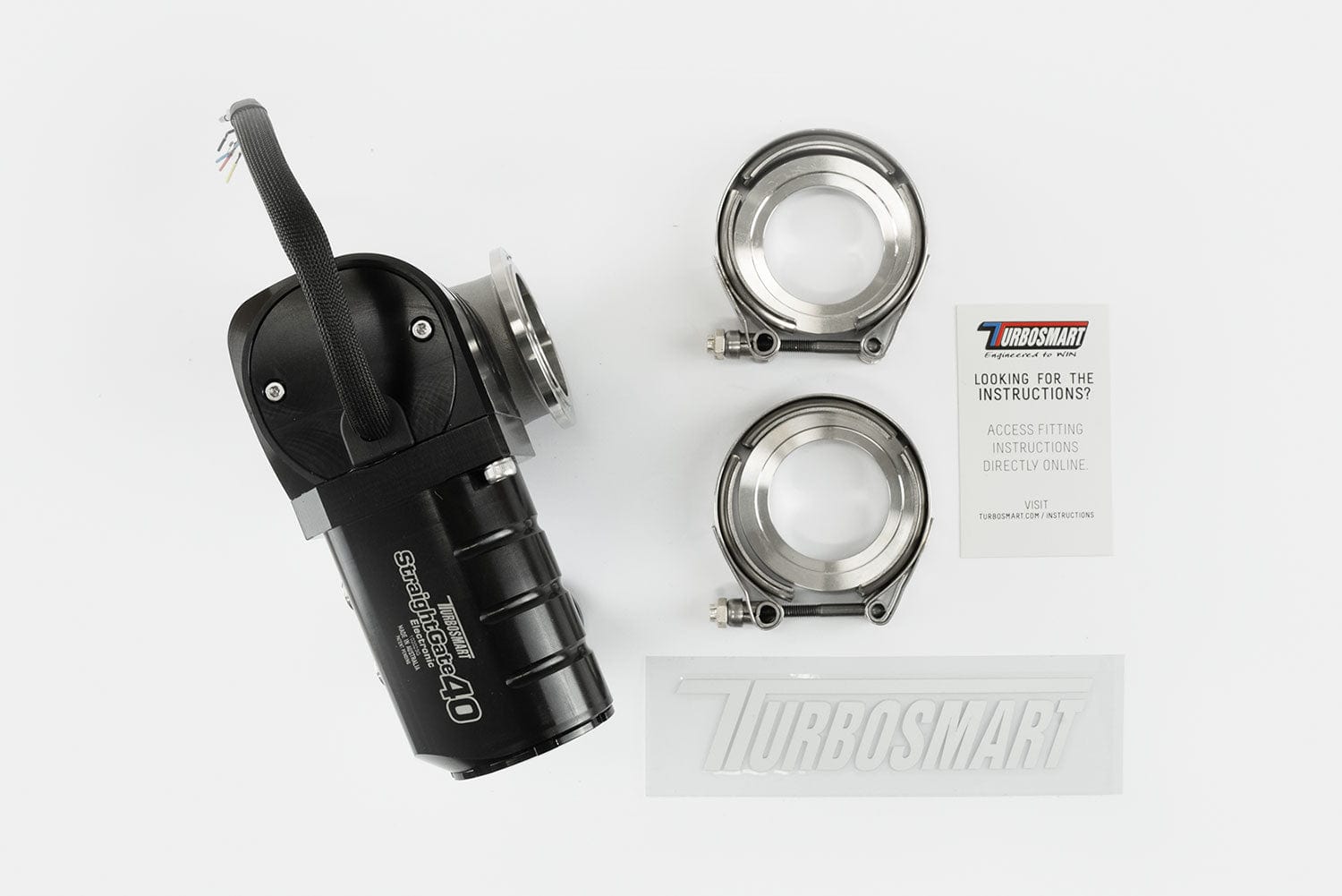 TURBOSMART WASTEGATES Turbosmart Electronic StraightGate40 ESG40 External Wastegate SR