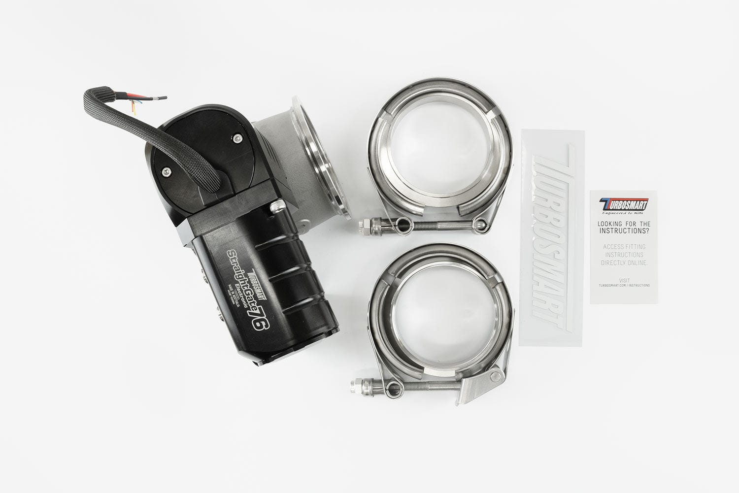 TURBOSMART WASTEGATES Turbosmart Electronic StraightGate76 ESG76 External Wastegate SR