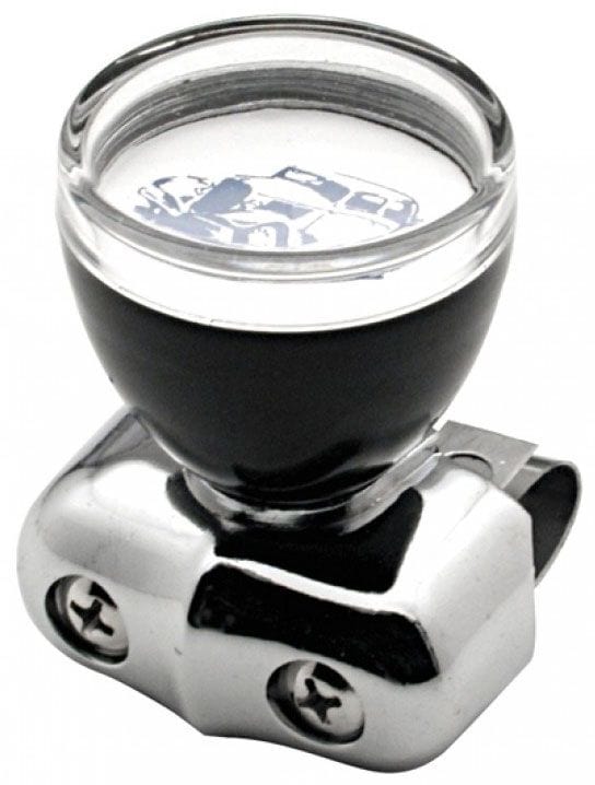 UPI Black With Clear Top & S/S Clamp UPI Reproductions Steering Wheel Spinner Knob UP70109 SR