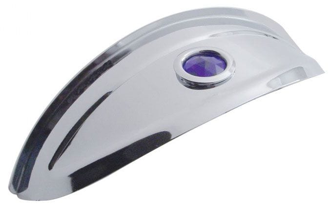 UPI Suit 7" Round Headlight With Blue Glass Dot UPI Reproductions Headlight Visor UP10445 SR
