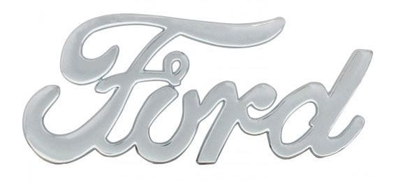 UPI With Studs & Clips UPI Reproductions Chrome Ford Script Emblem UPA6108 SR