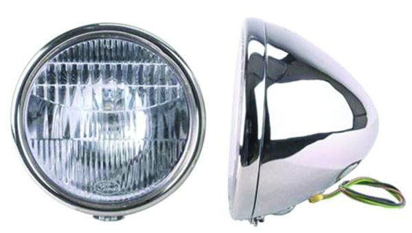 VINTIQUE With Ford Script Logo Vintique Vintique Inc S/S Headlamps Suit 1928-29 Ford VIA-13000-AQS SR