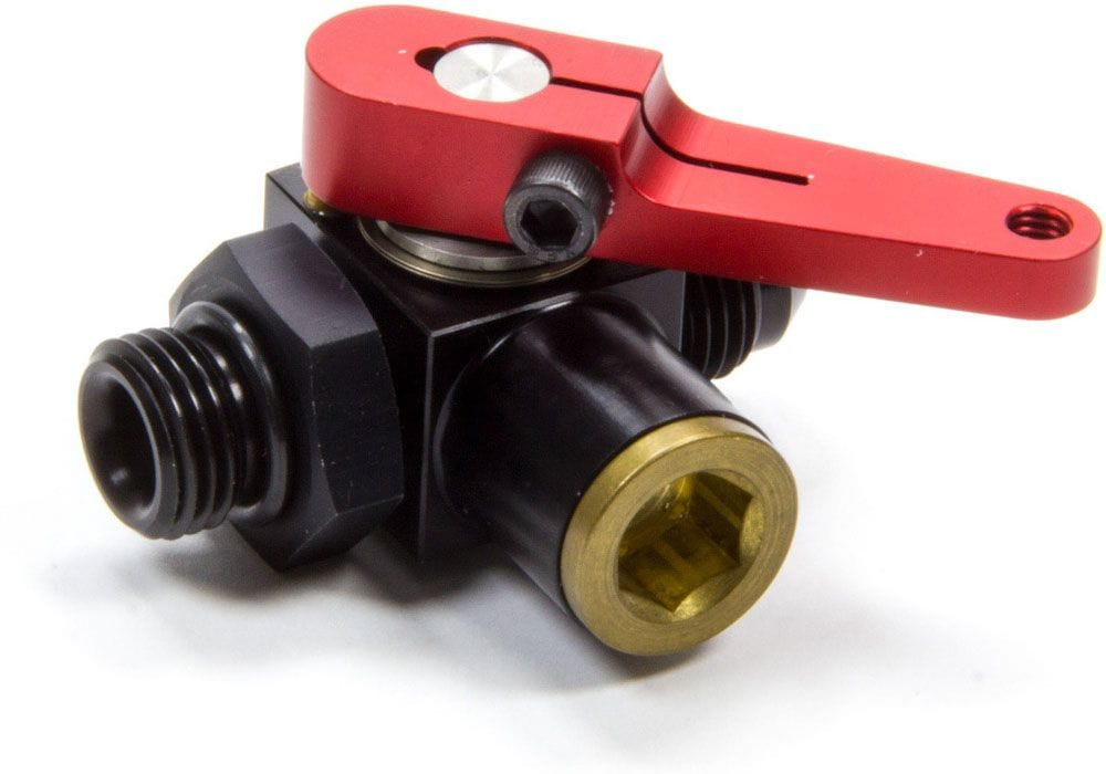 WATERMAN Waterman 3-Way Shut-Off -6AN Bulkhead, Ball Valve W935566B SR