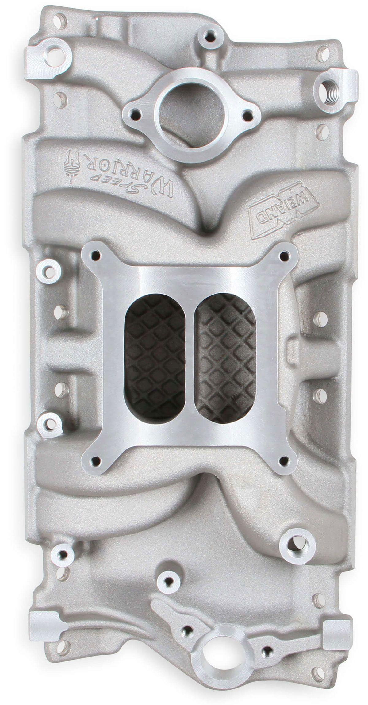 Weiand Non/EGR 262ci-400ci, 1955-1986 Cylinder Heads, Satin Finish Weiand Weiand SB Chev Speed Warrior Intake Manifold WM8150 SR