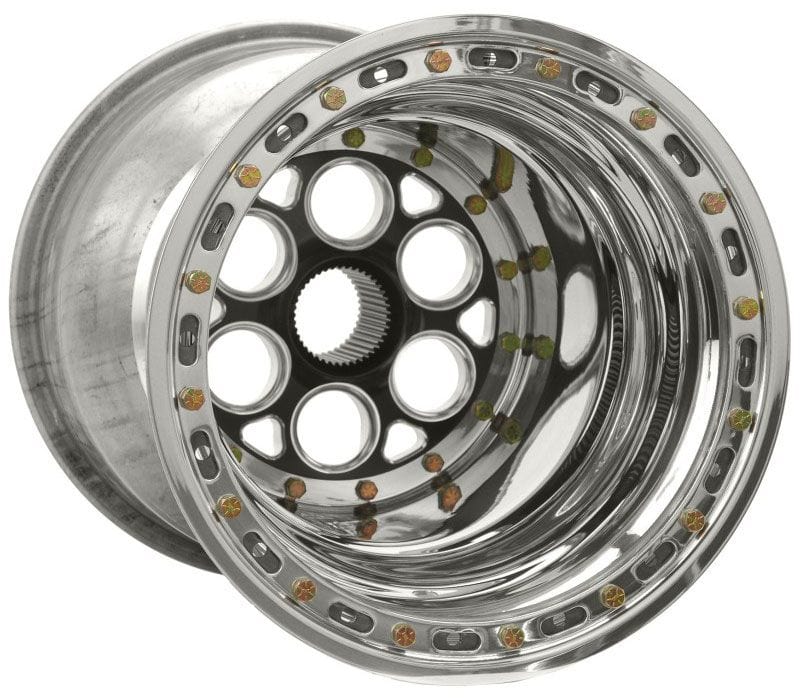 Weld Racing 15" x 17" , 42 Spline, 6" Offset, Outer Bead-Loc With 6-Hole Mud Weld Racing Magnum Sprint Rim - Black Centre WE735B-51756-6 SR