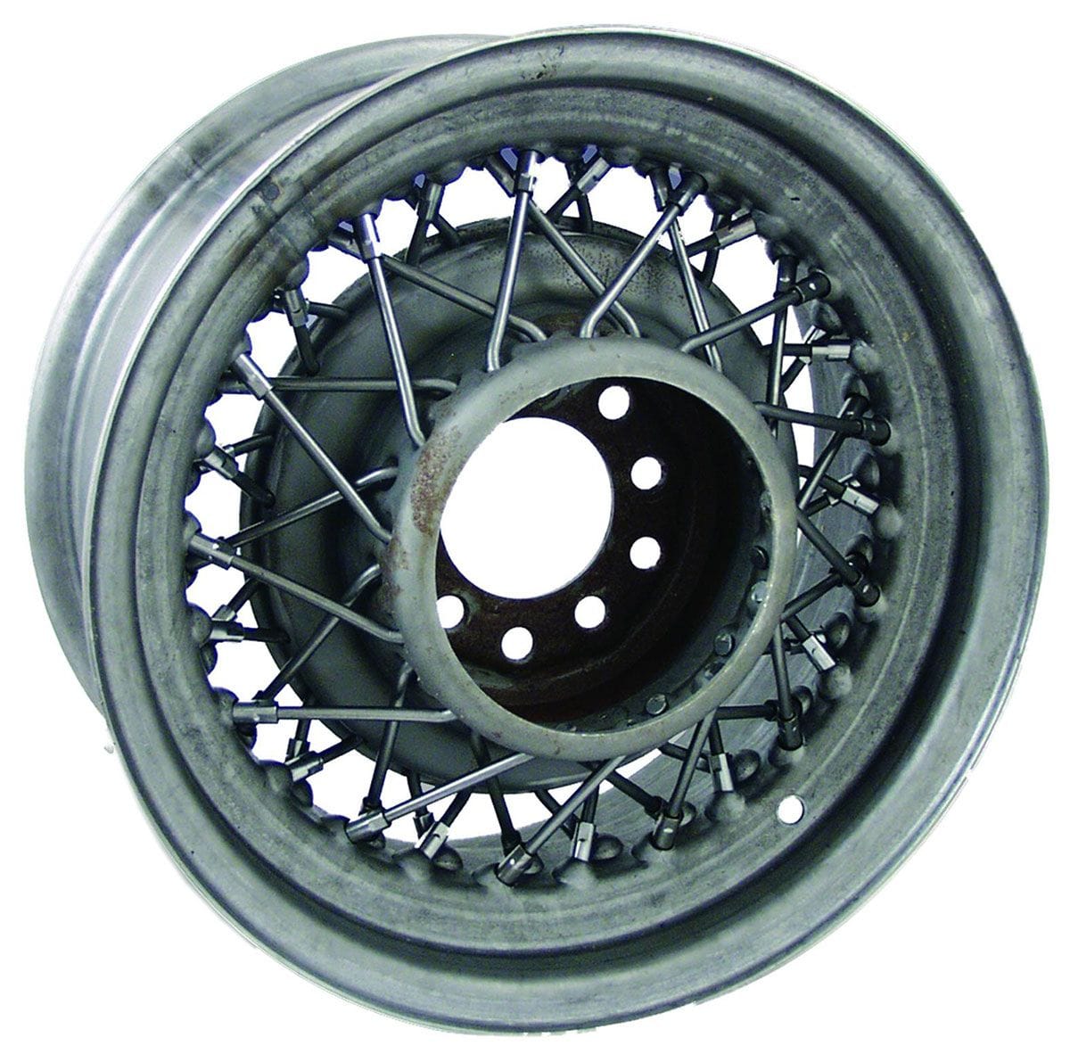 WHEELVINT 4-1/2 & 4-3/4" Bolt Circle With 3" Back Space Wheel Vintiques Bare Street Rod Wire Rim 15 x 6" WV72-561203 SR