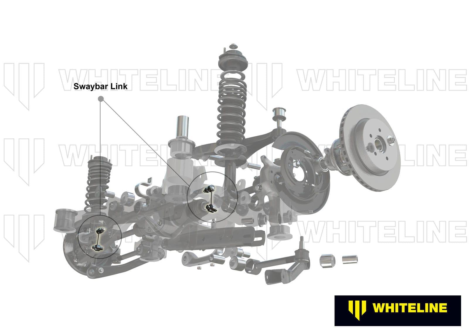 Whiteline 10 x 16 x 26 cm / 117mm - horizontal 90deg opposed ball joints Rear Sway Bar Link to Suit Honda Accord SR