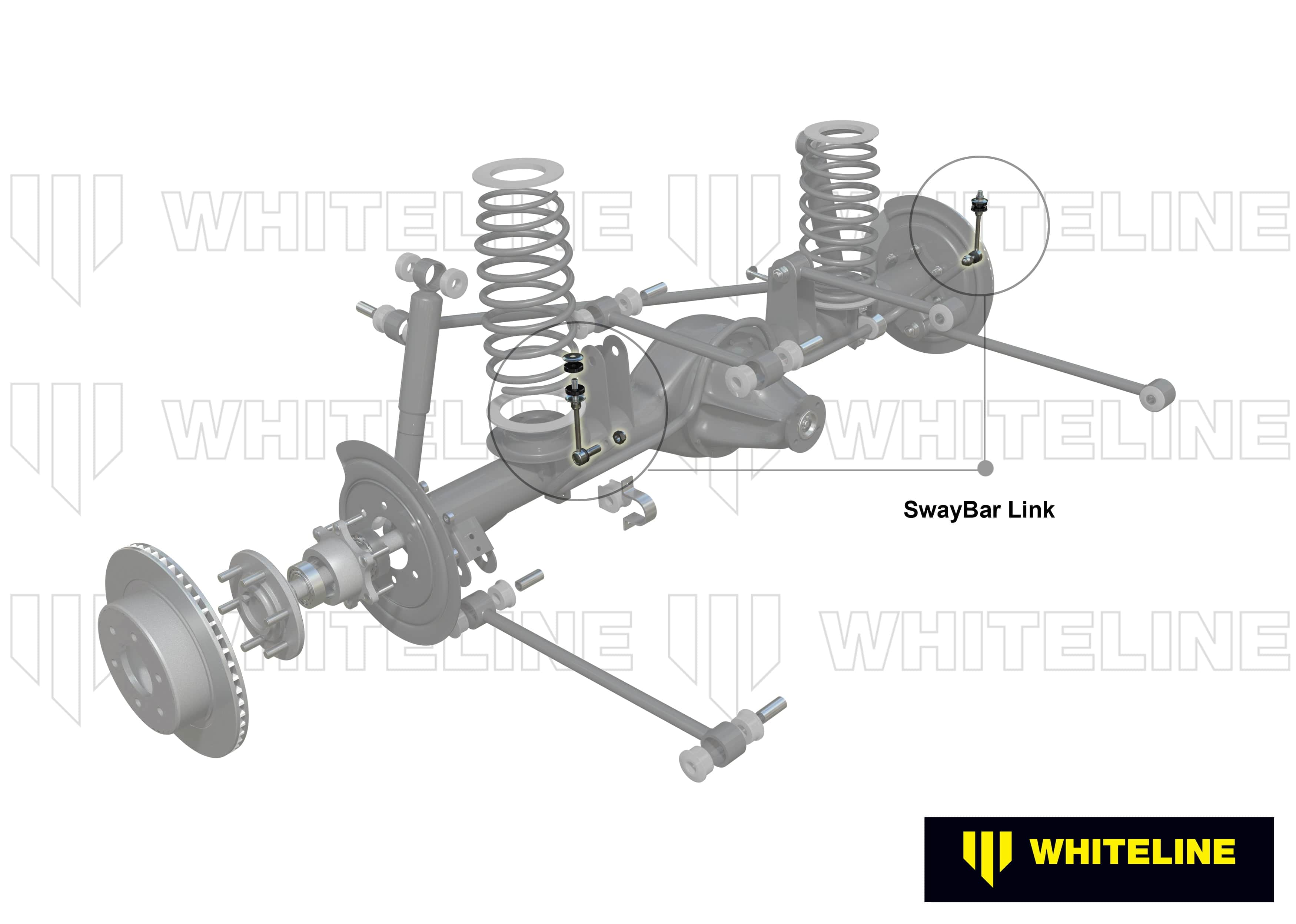 Whiteline 10 x 16 x 26 cm / 98mm - horizontal/vertical - 12mm ball stud/10mm bushing shank Sway Bar Link to Suit Toyota HiLux, Prado and 4Runner SR