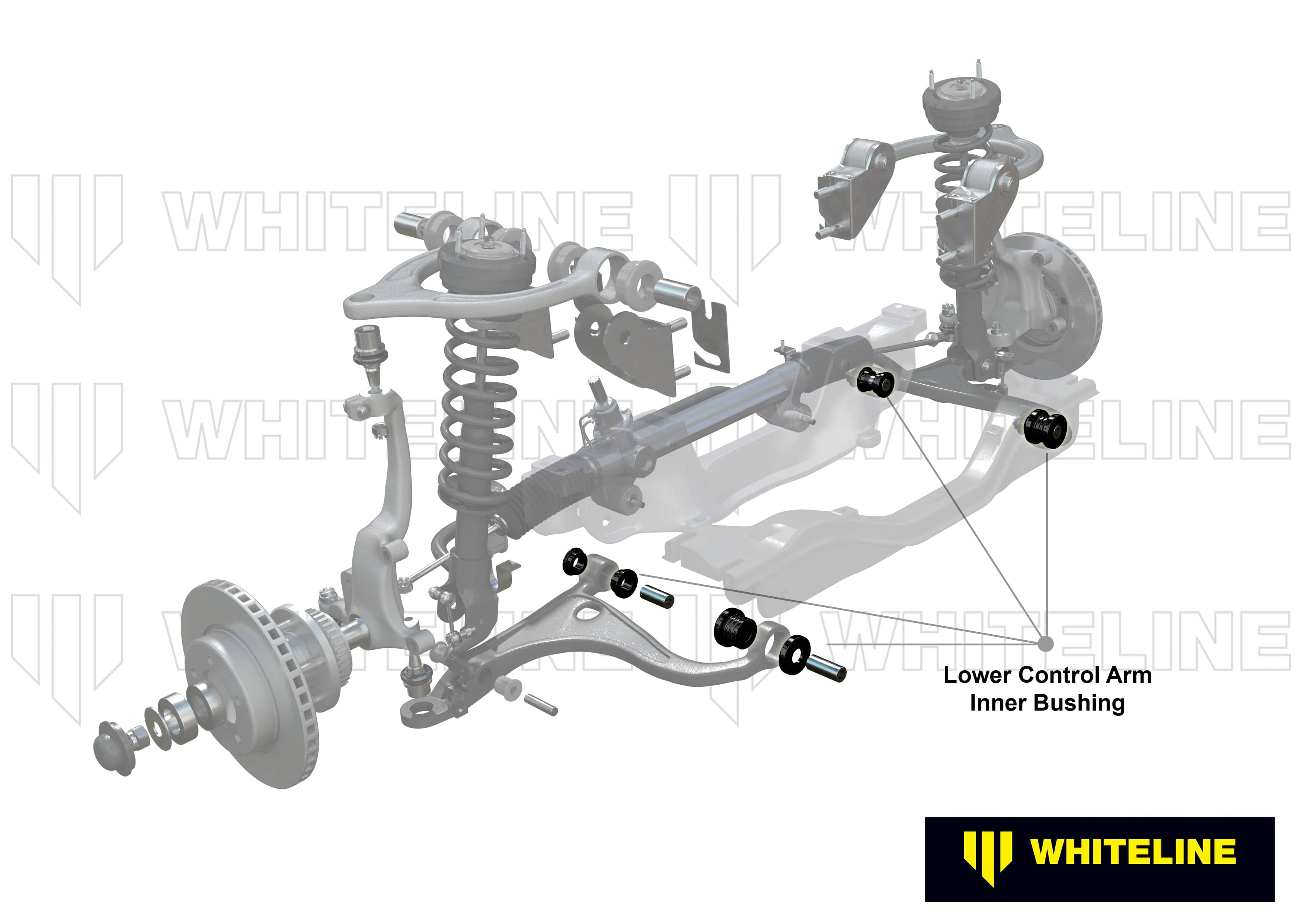 Whiteline 10 x 16 x 26 cm Front Control Arm Lower - Inner Bushing Kit to Suit Toyota Supra MA70, 71 SR
