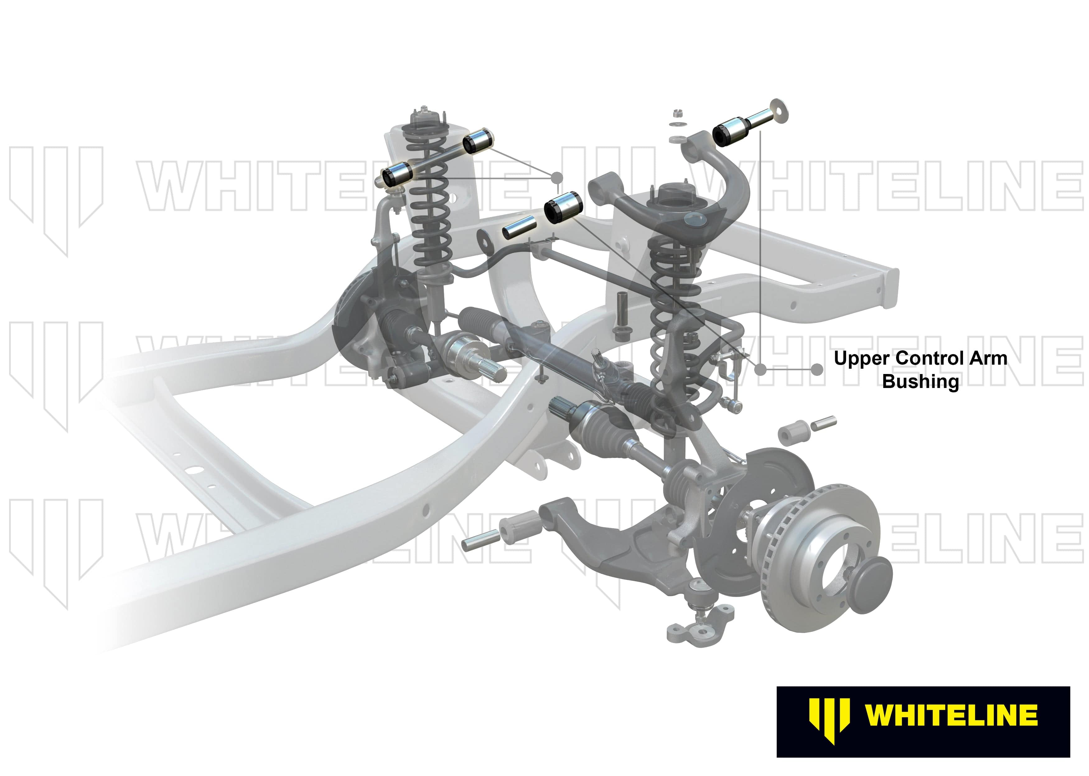 Whiteline 10 x 16 x 26 cm Front Control Arm Upper - Bushing Kit to Suit Holden, Isuzu and LDV SR