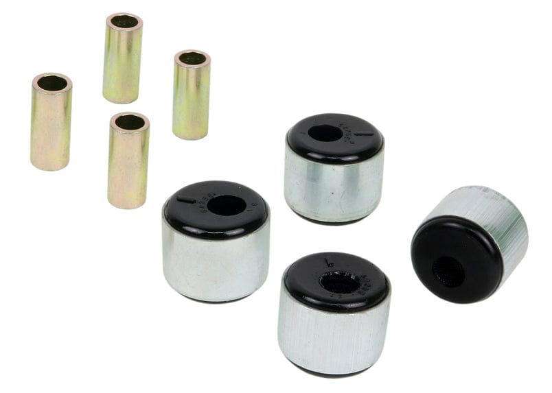 Whiteline 10 x 16 x 26 cm / Performance Alignment - 2.5deg caster correction - non voided design economy option Front Leading Arm - To Differential Bushing Kit Offset to Sut Nissan Patrol GQ, GU and Toyota Land Cruiser 80, 105 Series SR