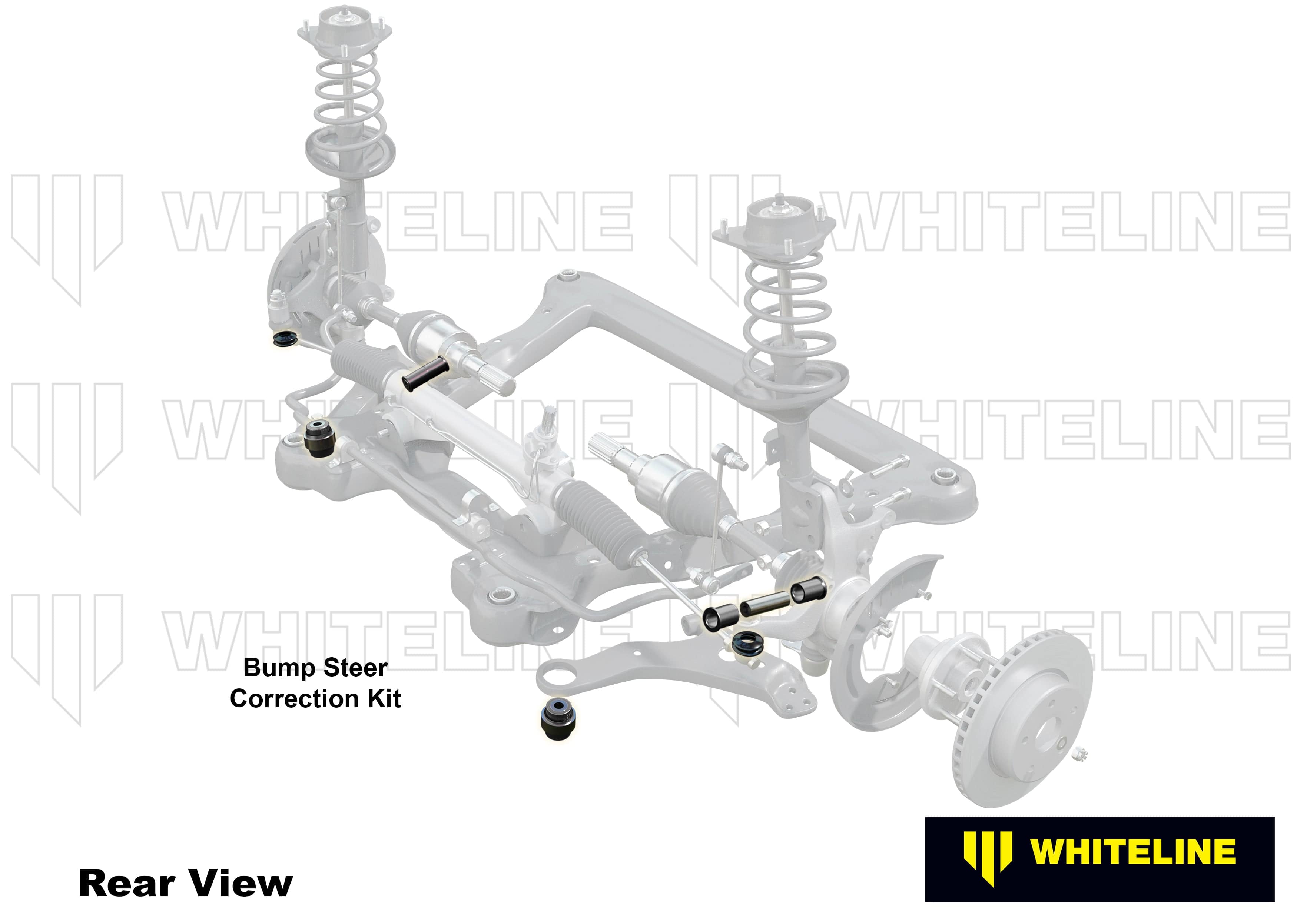 Whiteline 10 x 16 x 26 cm / Performance Alignment - adds +0.5deg caster + anti-lift - contains Control arm and Bump steer bushings Front Control Arm - Geometry Correction Kit to Suit Audi, Seat, Skoda and Volkswagen MQB Fwd/Awd SR