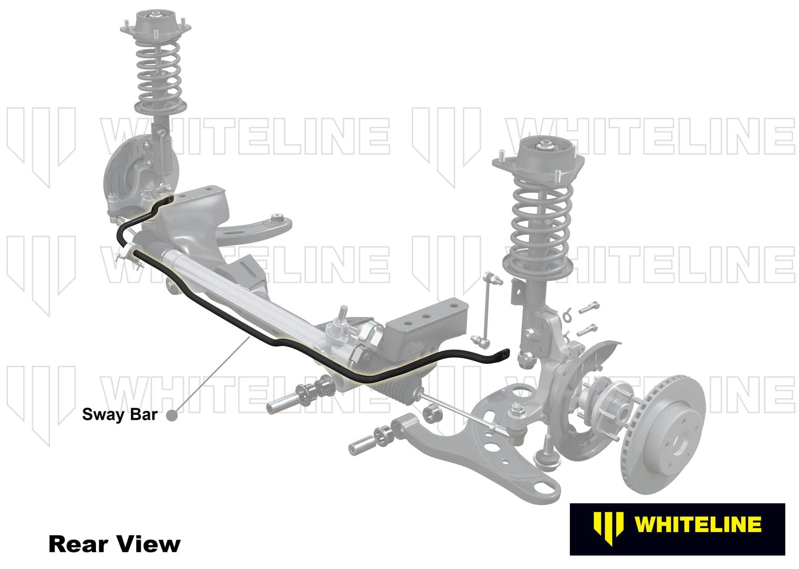 Whiteline 115 x 20 x 10 cm Front Sway Bar - 22mm 2 Point Adjustable to Suit Subaru BRZ and Toyota 86 SR
