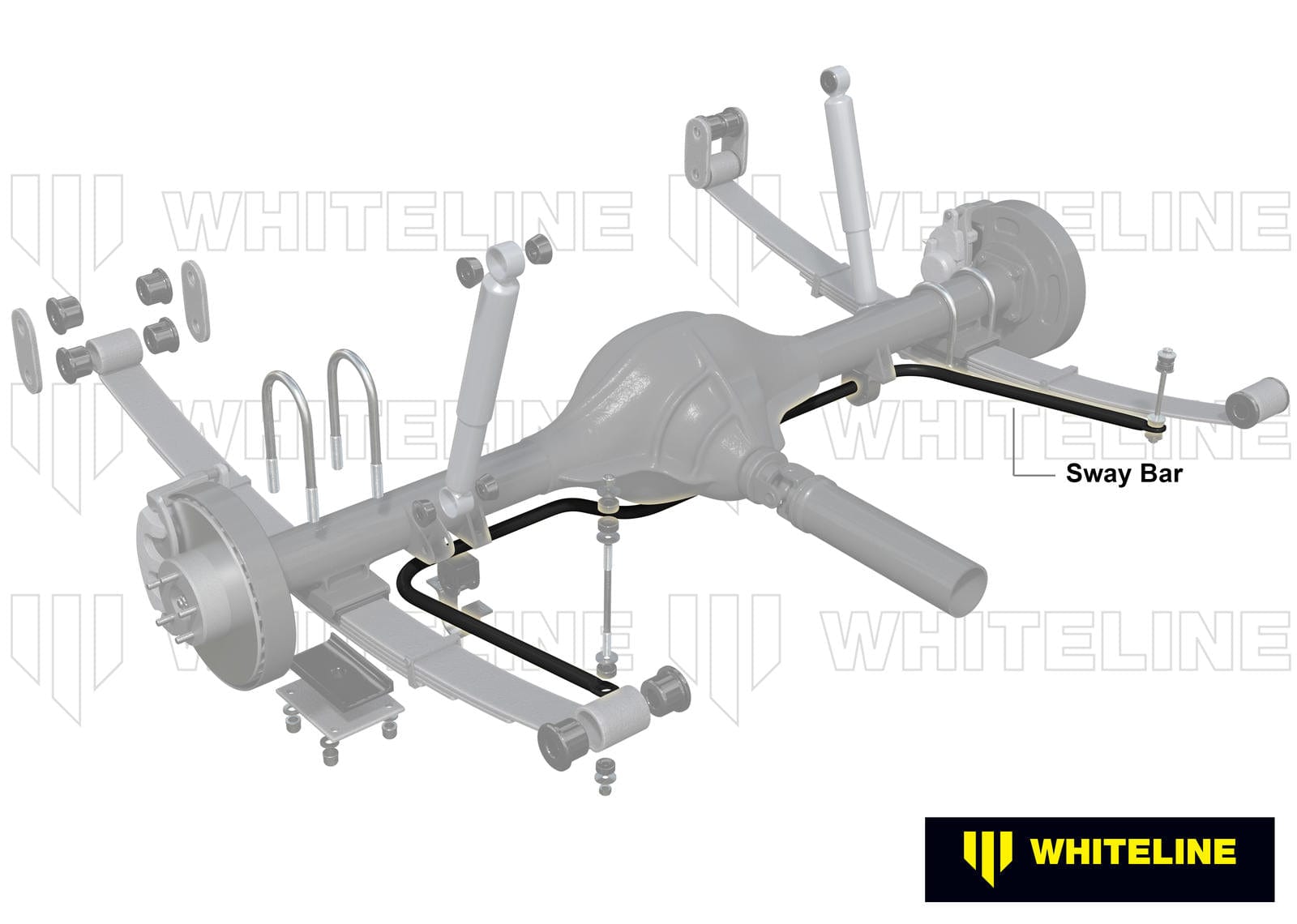 Whiteline 120 x 20 x 10 cm / Suits sedan and coupe models with OEM sway bar Rear Sway Bar - 20mm Non Adjustable to Suit Ford Falcon/Fairlane XC, XD SR