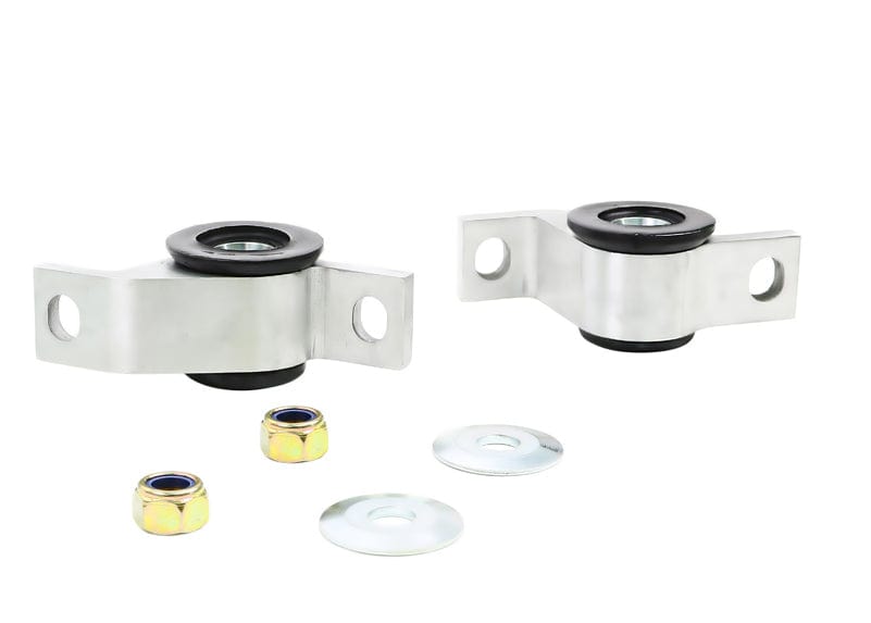 Whiteline 18 x 20 x 10 cm / Performance Alignment - MOTORSPORT option - adds +0.5deg caster + anti-lift - includes housing Front Control Arm Lower - Inner Rear Bushing Double Offset Kit to Suit Subaru Impreza and Liberty SR