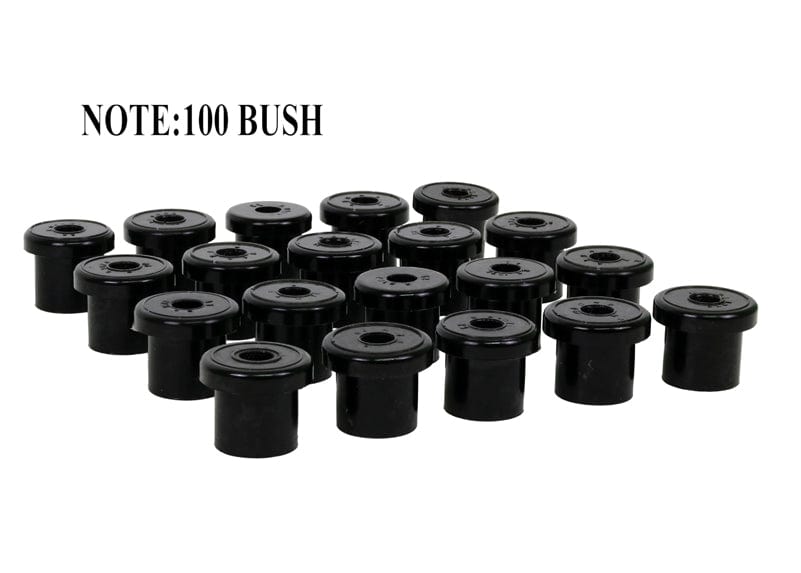 Whiteline 25 x 22 x 18 cm / OD=35.3, ID=14, L=38.5mm - bulk pack containing 100 loose bushings Rear Leaf Spring - Rear Eye and Shackle Bushing Kit to Suit Ford Falcon/Fairlane XR-FGX and FPV SR