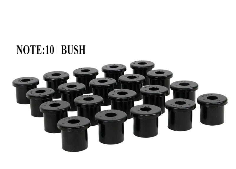 Whiteline 25 x 22 x 18 cm / OD=40.3, ID=18.2, L=41.5mm - bulk pack containing 100 loose bushings Rear Leaf Spring - Bushing Kit to Suit Land Cruiser 70 Series SR
