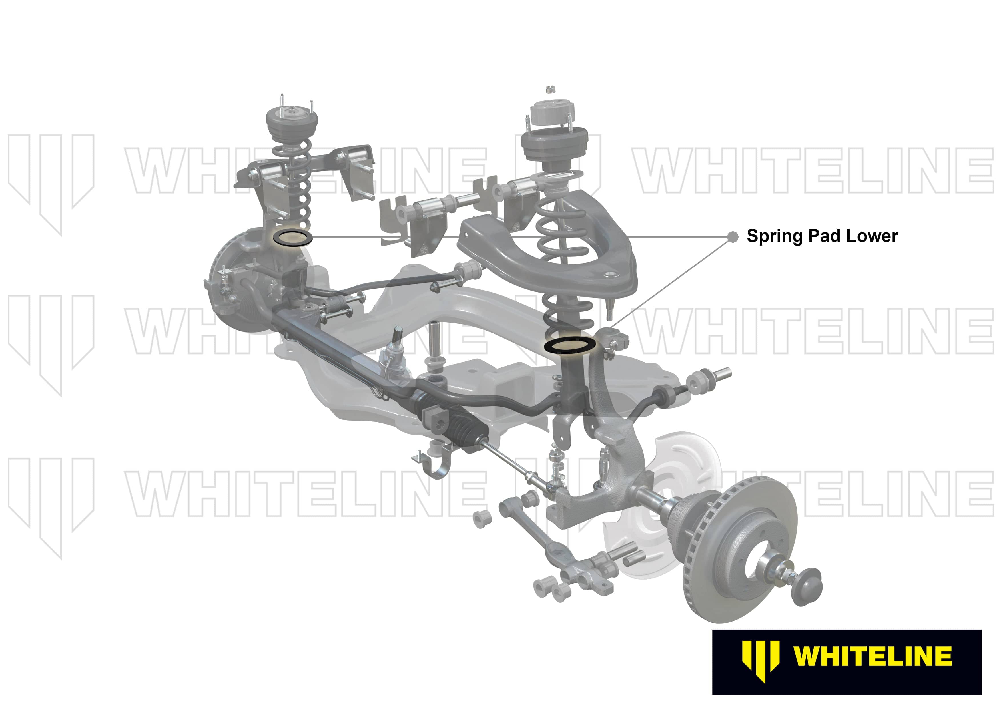 Whiteline 30 x 20 x 10 cm / Standard ride height Front Coil Spring Pad - Upper Bushing Kit Standard Height to Suit Holden Commodore VB-VS and HSV SR