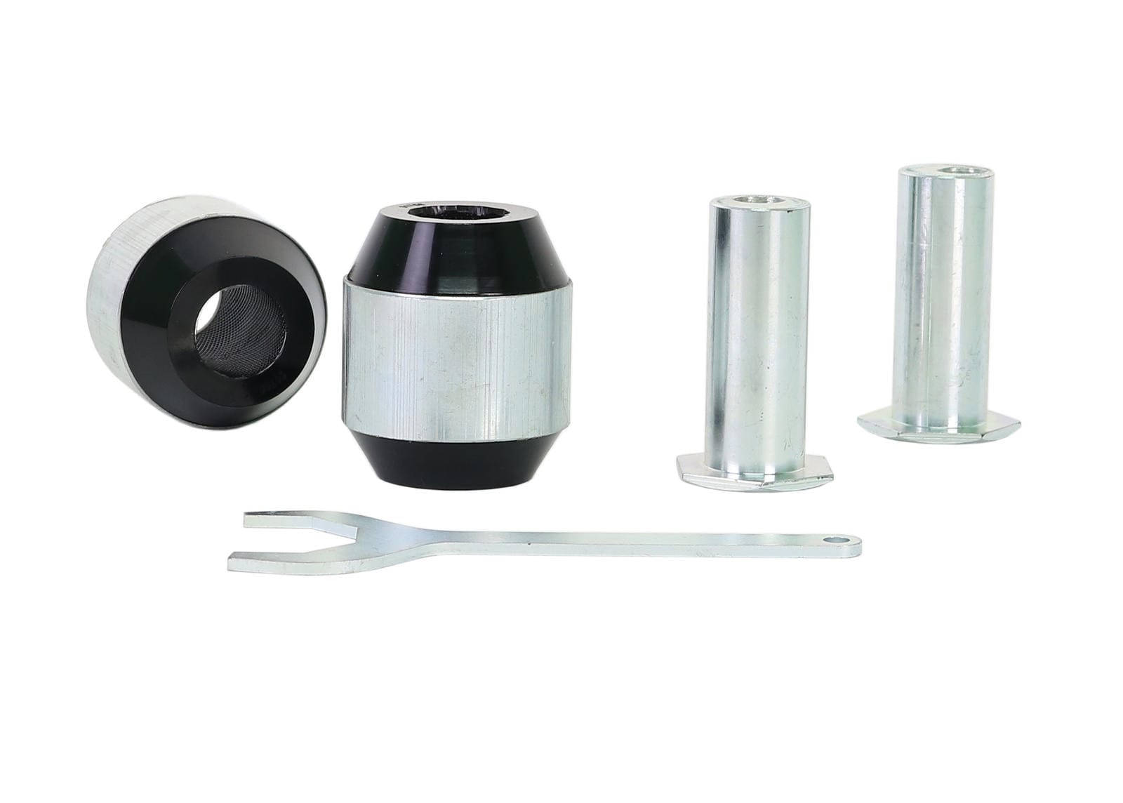 Whiteline 35 x 20 x 10 cm / Performance Alignment - adds +/-1.0deg caster Front Radius Arm Lower - Bushing Kit Double Offset to Suit Ford Mustang S550 FM, FN SR