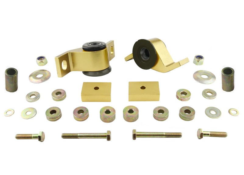 Whiteline 36 x 18 x 9 cm / Performance Alignment - COMFORT option - adds +0.5deg caster + anti-lift - includes housing Front Control Arm Lower - Inner Rear Bushing Double Offset Kit to Suit Subaru Impreza GD incl WRX/STi SR