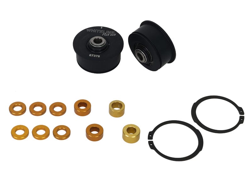 Whiteline 38 x 19 x 6 cm / Performance Alignment - alloy bushing - adds +0.5deg caster + anti-lift - MOTORSPORT Front Control Arm Lower - Inner Rear Bushing Double Offset Kit to Suit Subaru Impreza VA, VB WRX/STI and Levorg VM SR