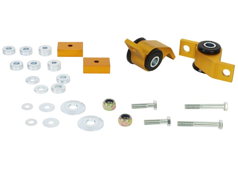 Whiteline 38 x 20 x 9 cm / Performance Alignment - adds +0.5deg caster + anti-lift - includes housing Front Control Arm Lower - Inner Rear Bushing Double Offset Kit to Suit Subaru Impreza GD incl WRX/STi SR