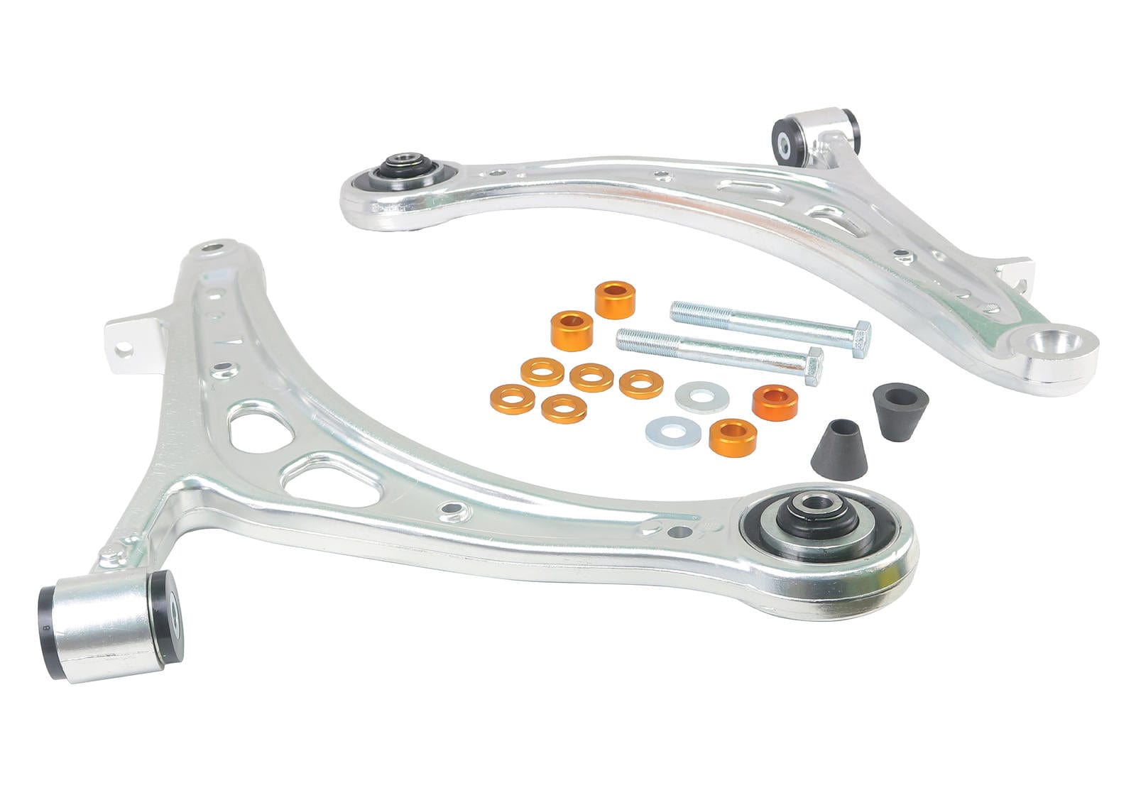 Whiteline 38 x 20 x 9 cm / Performance alloy - suits models without headlight leveling sensor - fixed +0.5deg caster + anti-lift correction Front Control Arm Lower - Arm to Suit Subaru Impreza GV, GE WRX/STi SR