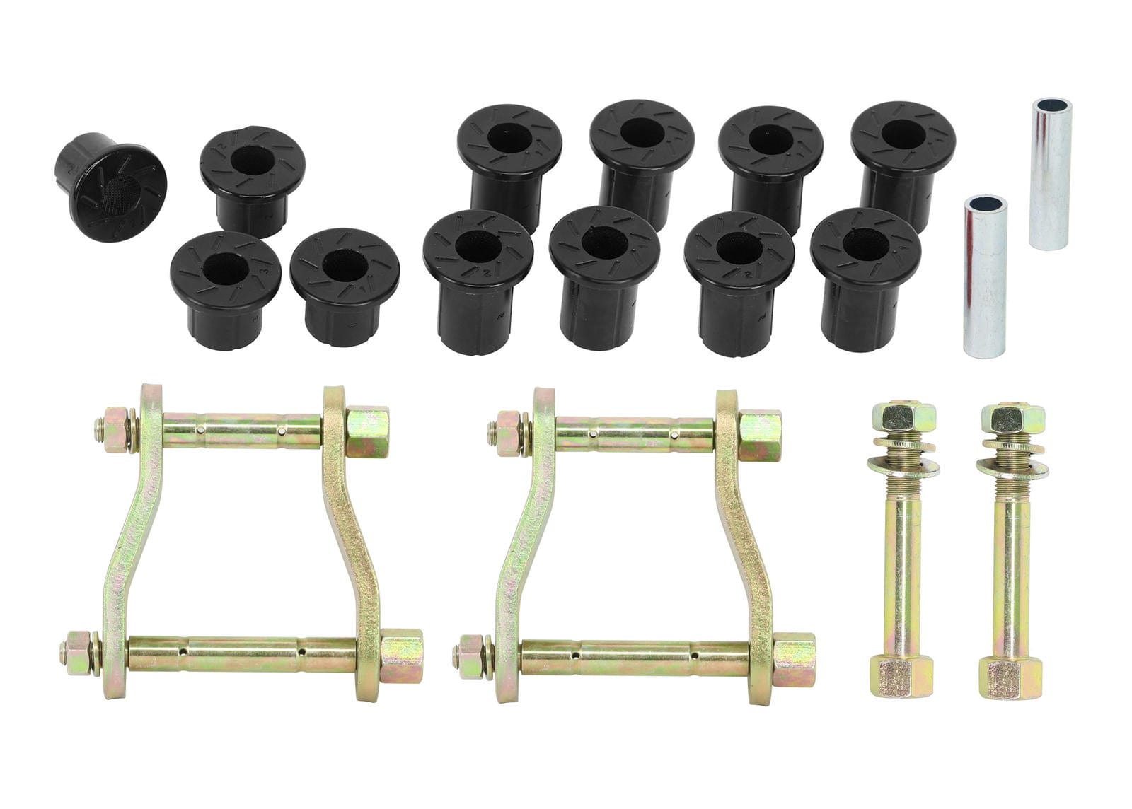 Whiteline 40 x 20 x 10 cm Rear Leaf Spring - Bushing and Greaseable Shackle/Pin Kit to Suit Ford Ranger PX, PY and Mazda BT-50 UP, UR 4wd SR