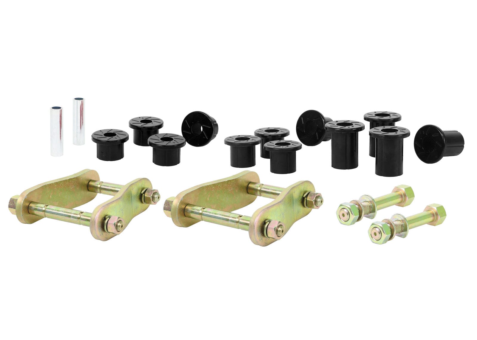 Whiteline 40 x 20 x 10 cm Rear Leaf Spring - Bushing and Greaseable Shackle/Pin Kit to Suit Ford Ranger PX, PY and Mazda BT-50 UP, UR 4wd SR