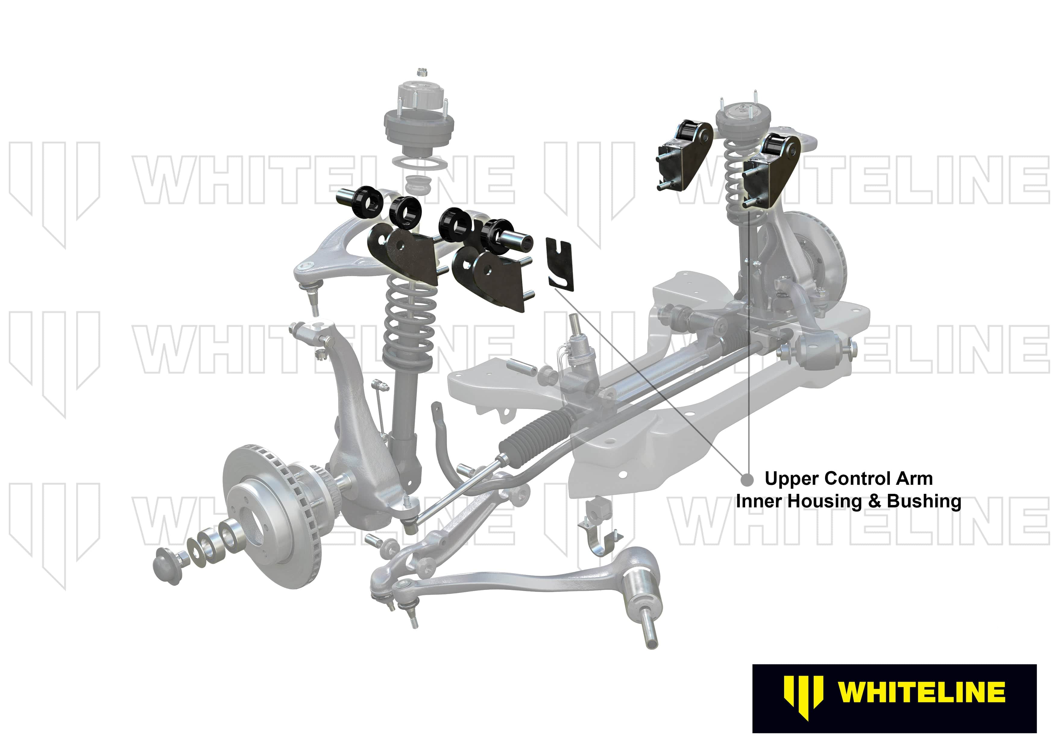 Whiteline 40 x 20 x 10 cm / Shim adjustable Front Control Arm Upper - Camber Caster Adjustable Kit to Suit Ford Falcon FG, FGX and FPV SR