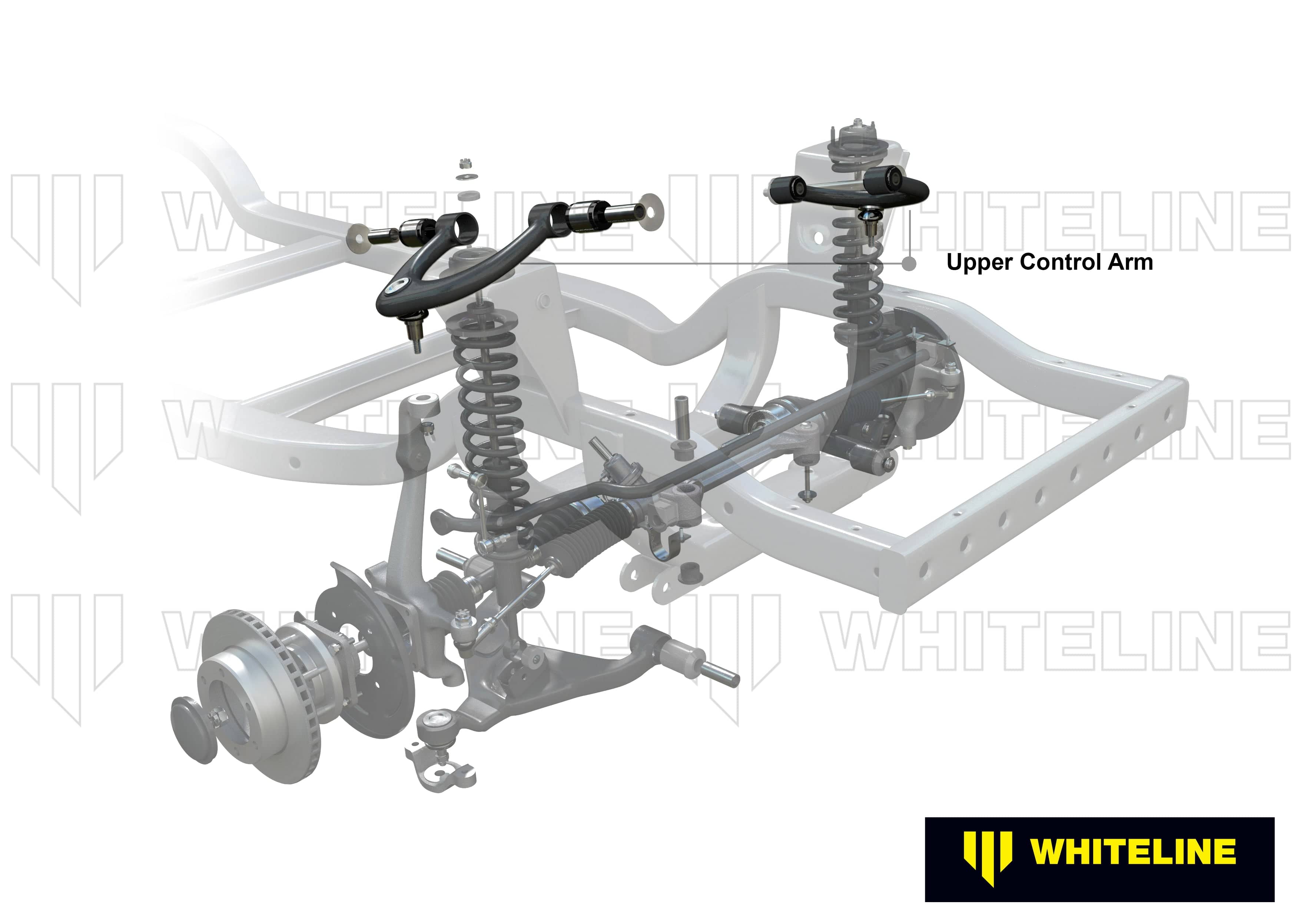 Whiteline 40 x 48 x 10 cm / Replacement Front Control Arm Upper - Arm Right to Suit Toyota HiLux 2005-on and Foton Tunland 4wd SR