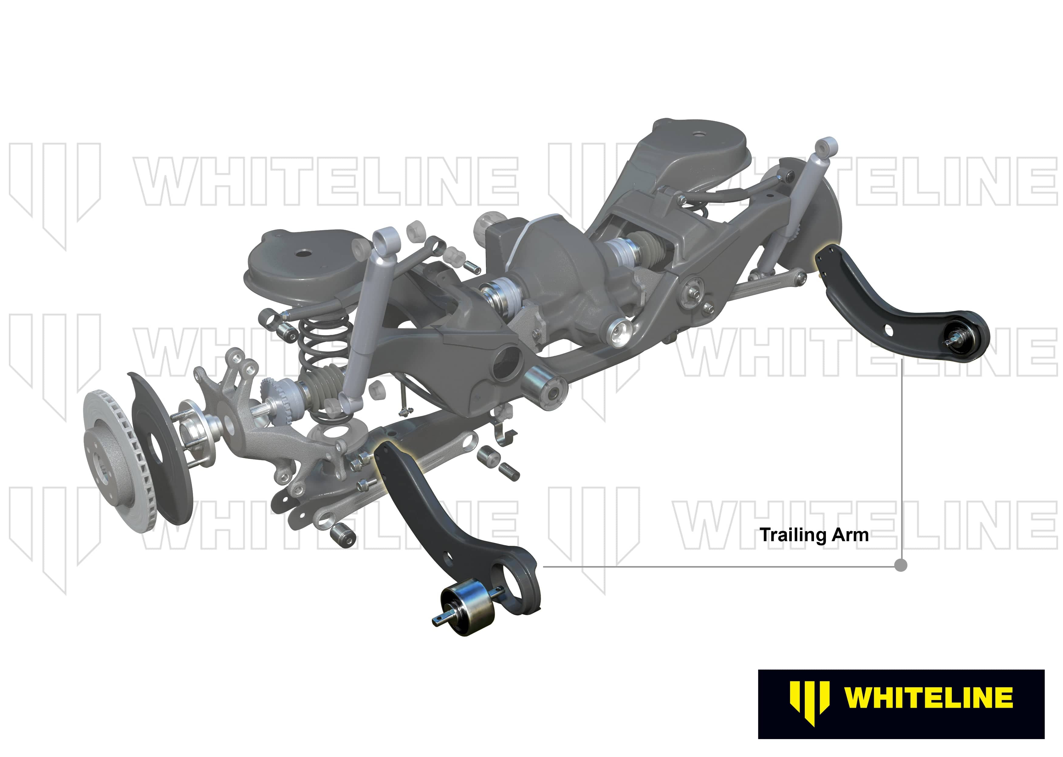 Whiteline 50 x 40 x 20 cm / Replacement Rear Trailing Arm Lower - Arm Left to Suit Ford Falcon/Fairlane BA-FGX, Territory SX-SZ and FPV SR
